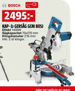 Bauhaus BOSCH Kap- & gersåg GCM 80SJ erbjuda