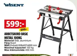 Bauhaus WISENT Arbetsbord basic metall erbjuda