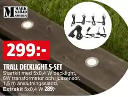 Bauhaus Trall decklight 5-set erbjuda