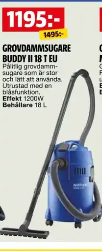 Bauhaus Grovdammsugare Buddy II 18 T EU erbjuda