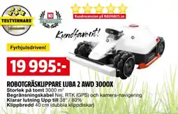 Bauhaus Robotgräsklippare Luba 2 AWD 3000X erbjuda