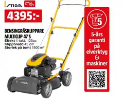 Bauhaus Bensingräsklippare multiclip 47 S erbjuda