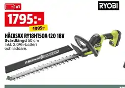 Bauhaus Häcksax RY18HT50A-120 18V erbjuda