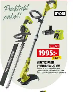 Bauhaus Verktygspaket RY18LT18HTA-120 18V erbjuda