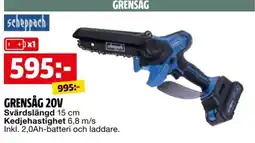 Bauhaus Scheppach Grensåg 20v erbjuda