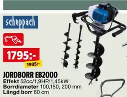 Bauhaus Scheppach Jordborr EB2000 erbjuda