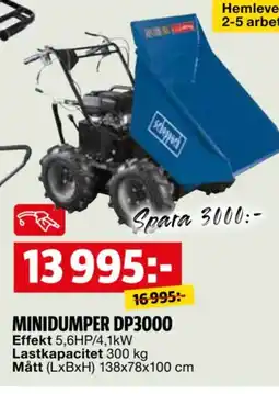 Bauhaus Minidumper DP3000 erbjuda