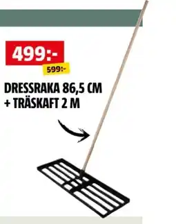 Bauhaus Dressraka 86,5 cm + träskaft 2 m erbjuda