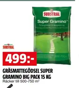 Bauhaus Gräsmattegödsel Super gramino big pack erbjuda