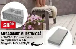 Bauhaus Megasmart mursten grå erbjuda