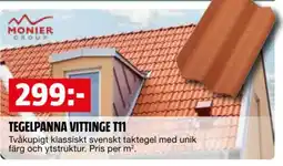 Bauhaus Tegelpanna Vittinge T11 erbjuda