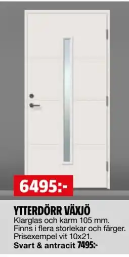Bauhaus Ytterdörr växjö erbjuda
