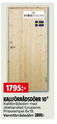 Bauhaus Kallförrådsdörr 10° erbjuda