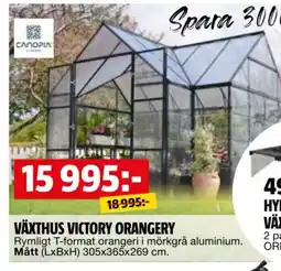 Bauhaus Växthus victory orangery erbjuda