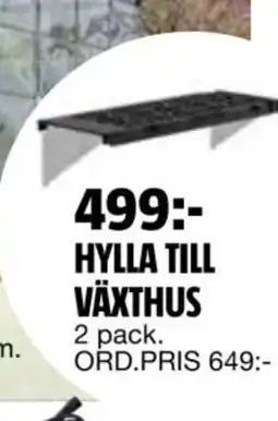 Bauhaus Hylla till växthus erbjuda