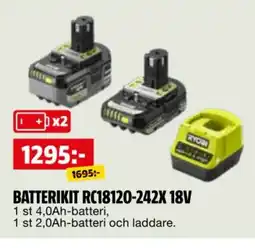 Bauhaus Batterikit RC18120-242X 18V erbjuda