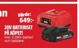 Bauhaus 20v batteriset på köpet! erbjuda