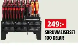 Bauhaus Skruvmejselset 100 delar erbjuda