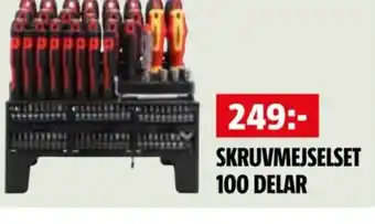 Bauhaus Skruvmejselset 100 delar erbjuda
