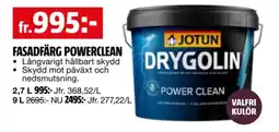 Bauhaus Fasadfärg Powerclean erbjuda