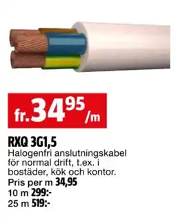 Bauhaus RXQ 3G1,5 erbjuda