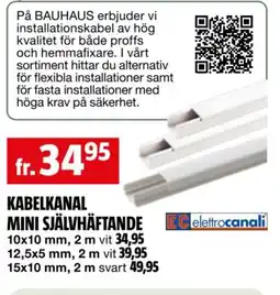 Bauhaus Kabelkanal Mini självhäftande erbjuda