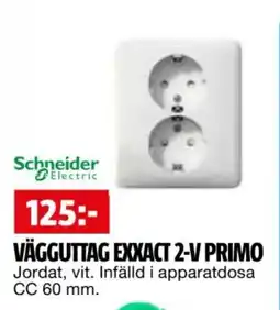 Bauhaus Vägguttag exxact 2-v primo erbjuda