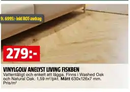 Bauhaus Vinylgolv anelyst living fiskben erbjuda