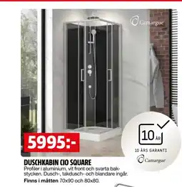 Bauhaus Duschkabin CIO square erbjuda