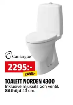 Bauhaus Toalett Norden 4300 erbjuda