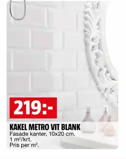 Bauhaus Kakel Metro vit blank erbjuda
