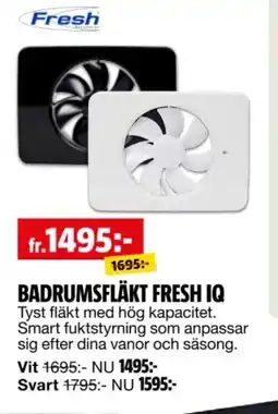 Bauhaus Badrumsfläkt Fresh IQ erbjuda