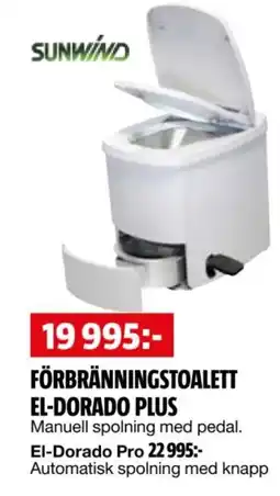 Bauhaus Förbränningstoalett El-Dorado plus erbjuda