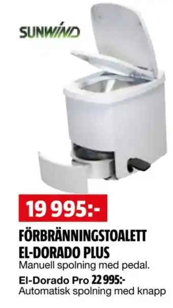 Bauhaus Förbränningstoalett El-Dorado plus erbjuda