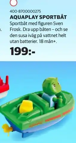 Lekia AQUAPLAY SPORTBÅT erbjuda
