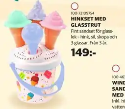 Lekia HINKSET MED GLASSTRUT erbjuda