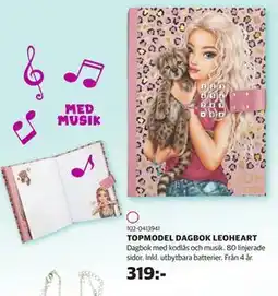 Lekia TOPMODEL DAGBOK LEOHEART erbjuda