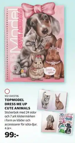 Lekia TOPMODEL DRESS ME UP CUTE ANIMALS erbjuda