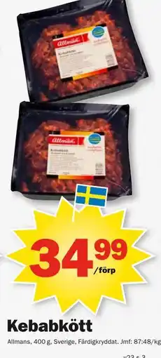Pekås Kebabkött erbjuda
