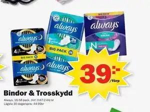 Pekås Bindor & Trosskydd erbjuda