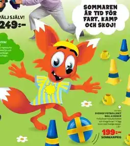 Lekia SVERIGE FOTBOLLSSET BOLL & KONER erbjuda