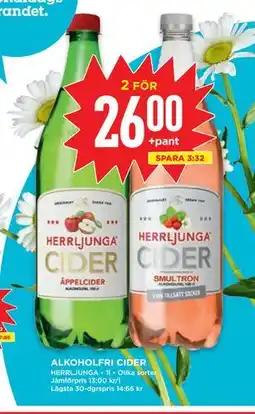 Willys ALKOHOLFRI CIDER erbjuda
