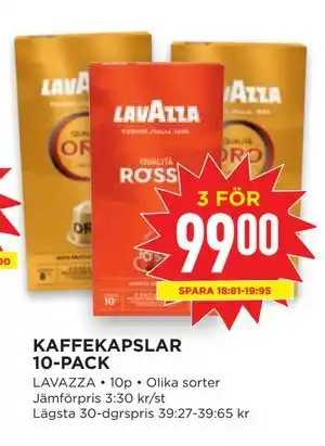 Willys KAFFEKAPSLAR 10-PACK erbjuda