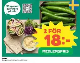 Coop Daglivs Gurka, Medlemspris erbjuda