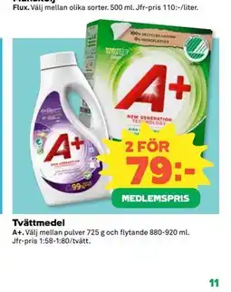Coop Daglivs Tvättmedel, Medlemspris erbjuda