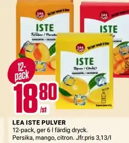 ÖoB LEA ISTE PULVER erbjuda