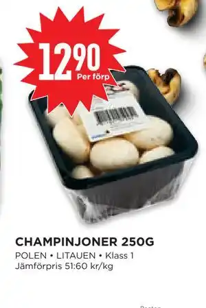 Willys Hemma CHAMPINJONER 250G erbjuda