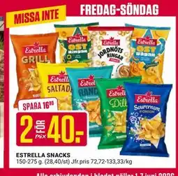 ÖoB ESTRELLA SNACKS erbjuda