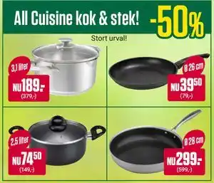 ÖoB All Cuisine kok & stek! erbjuda