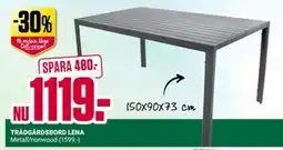 ÖoB TRÄDGÅRDSBORD LENA erbjuda